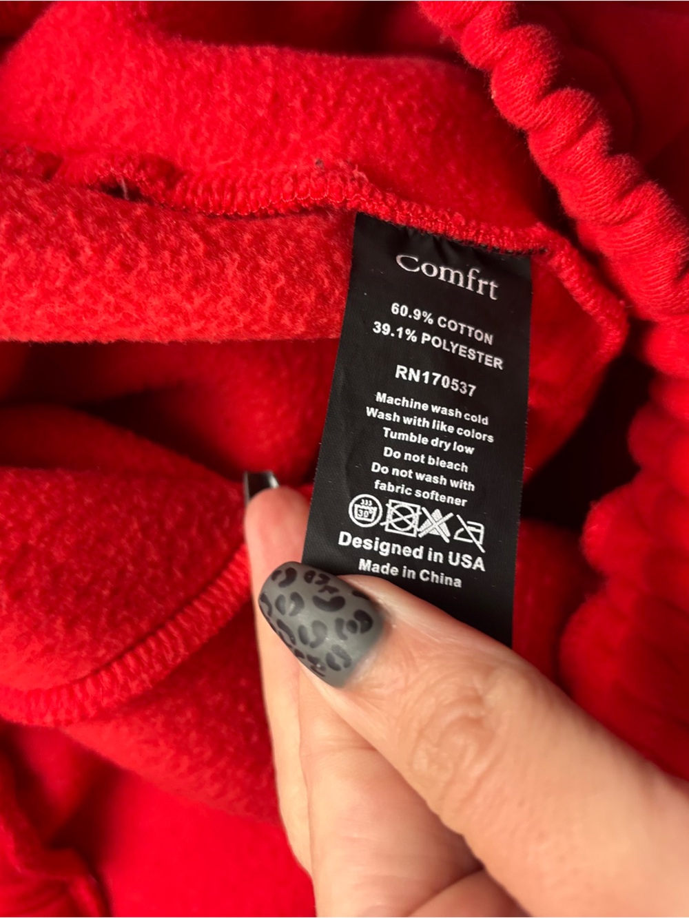 COMFRT Women’s Red Minimalist Sweatpants size: Large - Picture 9 of 9